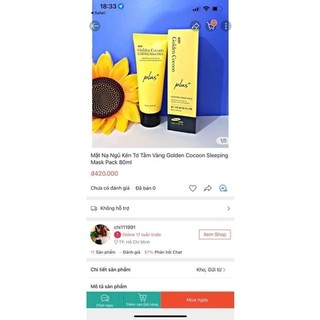 Mặt nạ ngủ kén tơn tằm