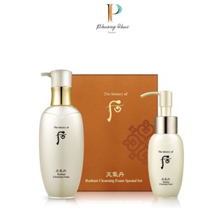 Set Sữa Rửa Mặt Tái Sinh Whoo Cheongidan Radiant Cleansing Foam Special Set 200ml + 50ml