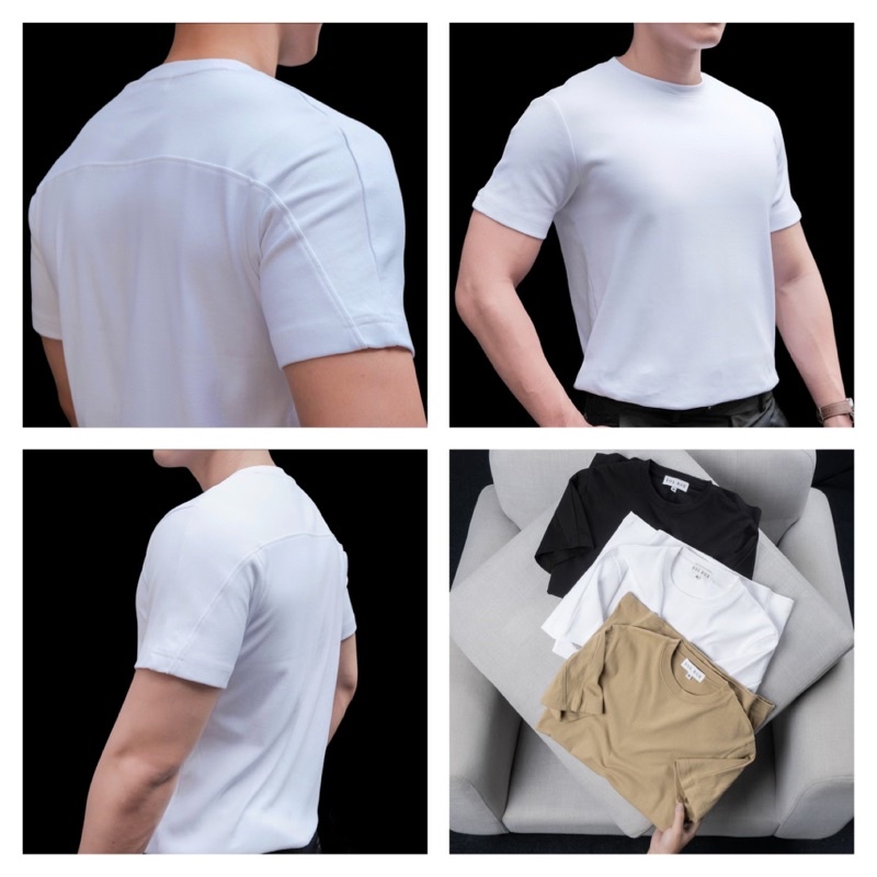 Áo thun nam siêu tôn dáng SOL BOX, vải cotton 100% dày dặn, slimfit, trẻ trung, thanh lịch, đơn giản, basic, cao cấp