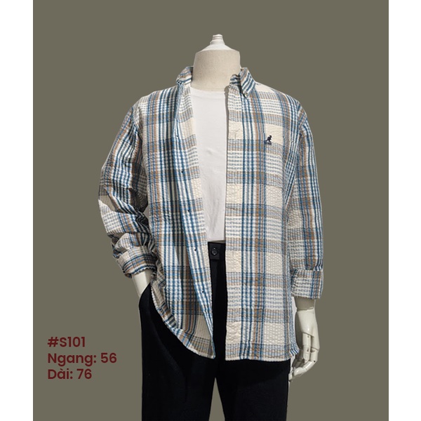 Sơ mi khoác ngoài basic