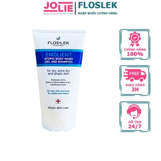 Sữa tắm gội dịu nhẹ cho bé FlosLek Emolient Atopic Body Wash Gel And Shampoo 150ml