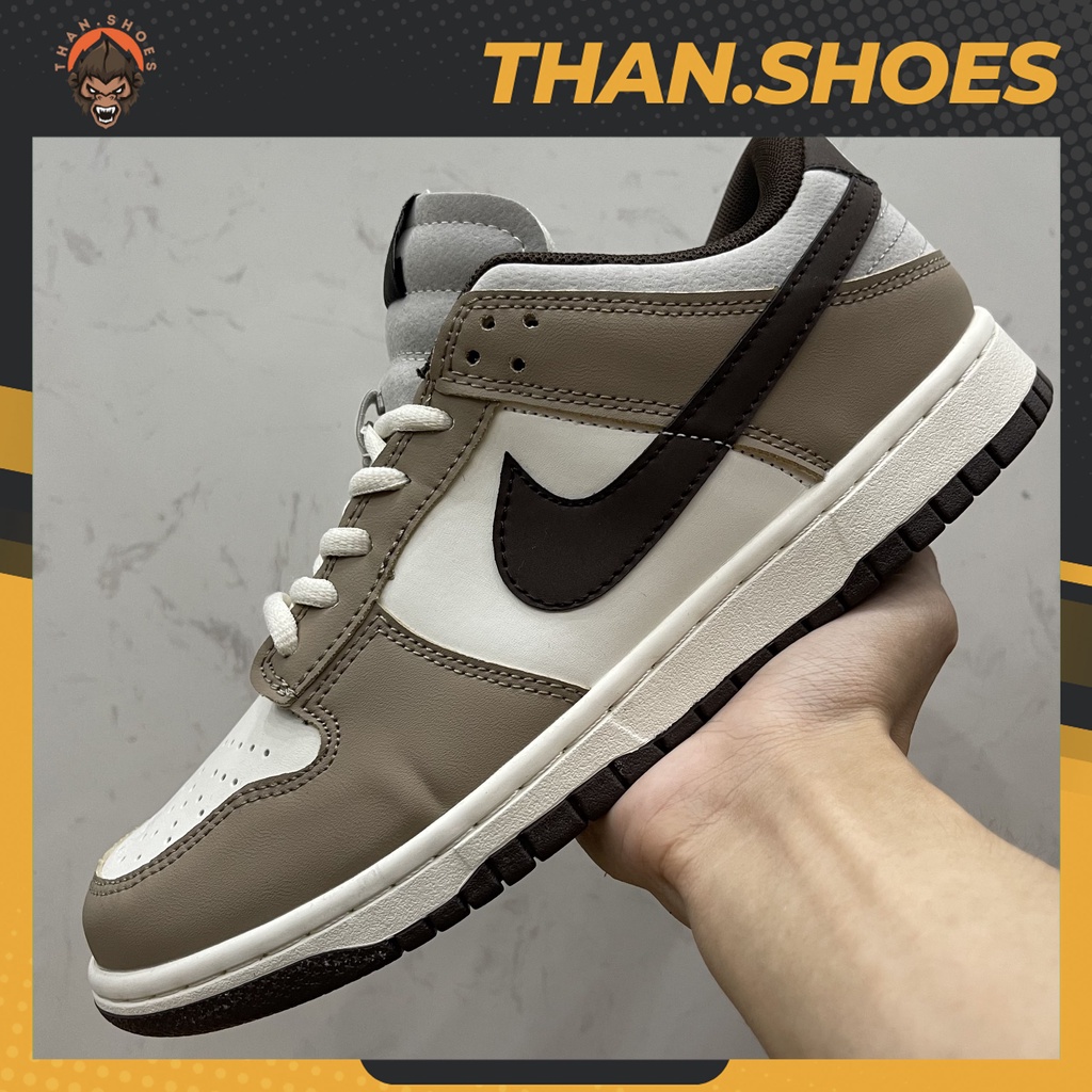 Giày SB Dunk Low Steamboy OST x Otomo Katsuhiro, SB Nâu Trắng Móc Đen - Than.Shoes