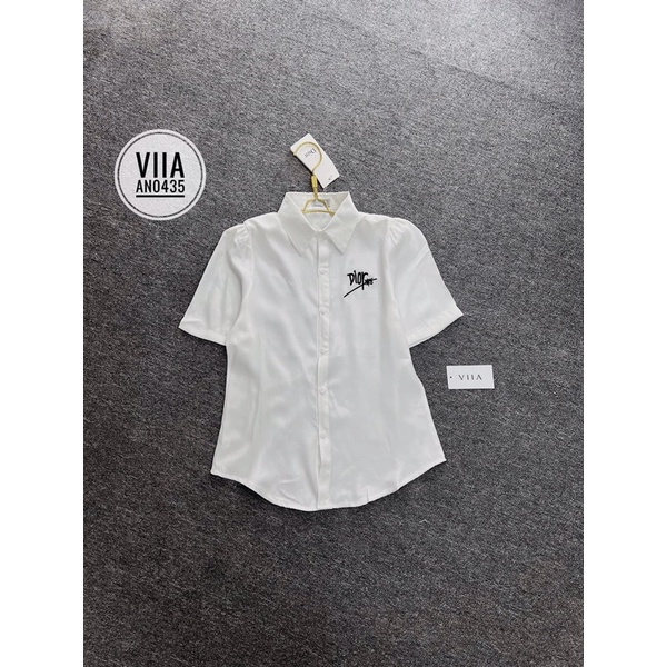 Sơ Mi Đũi ngắn Tay thêu DI.O AN0435 VIIA DESIGN