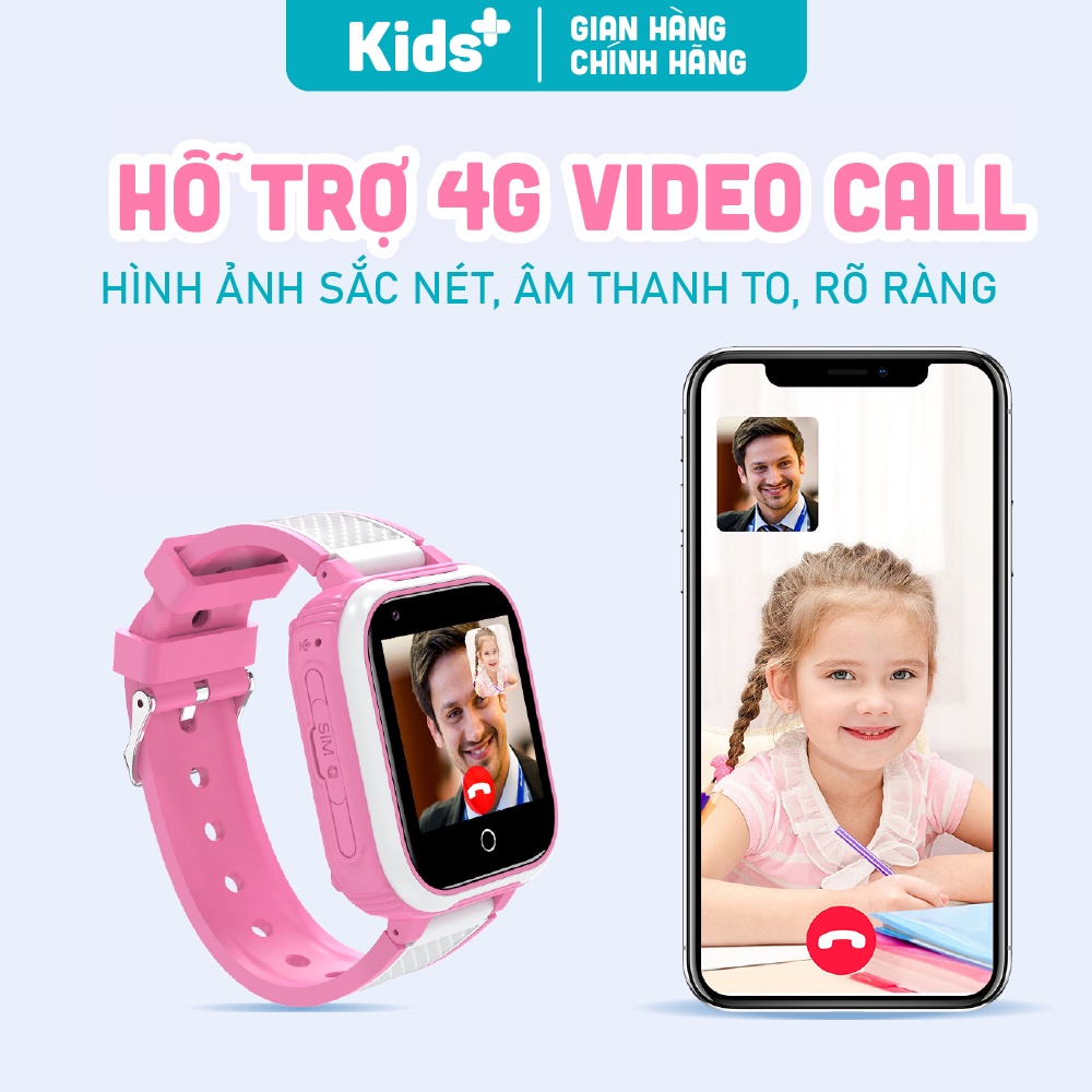 Đồng hồ thông minh định vị trẻ em phiên bản cao cấp 4G KidsPlus DH9S nghe gọi video 4G, định vị GPS, chống nước IP67 | BigBuy360 - bigbuy360.vn