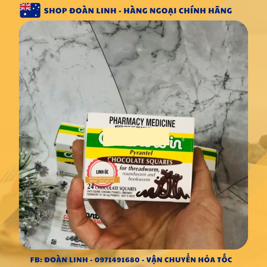 Kẹo socola cho bé từ 1 tuổi trở lên giúp bé tiêu hoá, Hàng Úc đi Air, Kẹo socola G.I.U.N