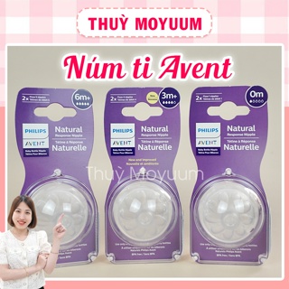 Núm ti Avent Natural số 1, 2, 3, 4, 5 mẫu mới chính hãng