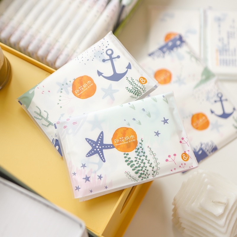 Gói khăn giấy mini 8 miếng/1 gói siêu cute