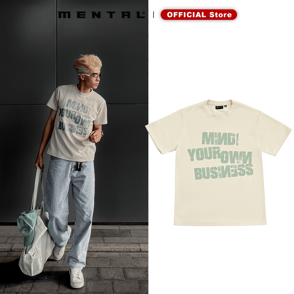 Áo Thun thời trang BOXY In Chữ Cao cấp - MENTAL MIND BOXY T-SHIRT
