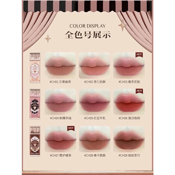 Son Flower Knows Chocolate Series Cloud Lip Cream