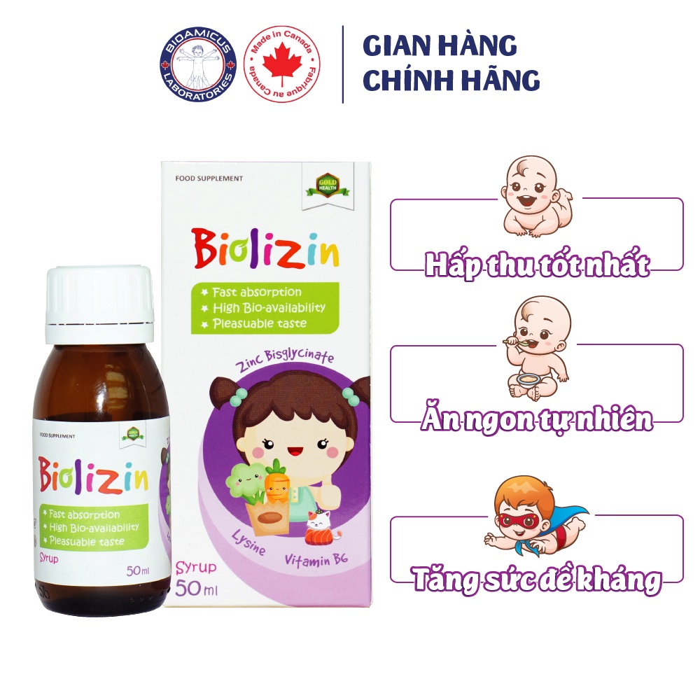 Kẽm hữu cơ Biolizin Aplicaps by clover 50ml 1 lọ