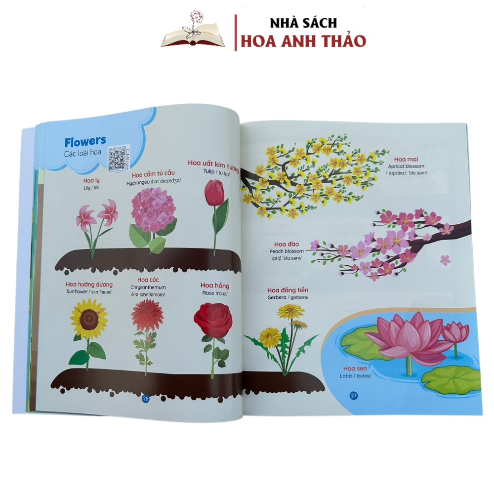 Sách - Bé Học Tiếng Anh Qua Hình Ảnh Giáo Dục Sớm Cho Bé Thông Minh - 1000+ Từ Vựng Tiếng Anh Đầu Tiên Cho Bé 28 Chủ Đề