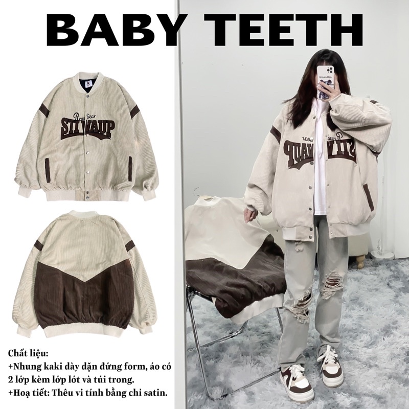 Áo khoác bomber bóng chày phối màu STIVAUP