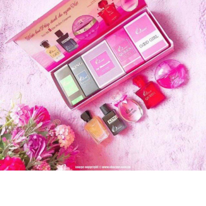 (QÙA TẶNG) Set 5 chai nước hoa mini