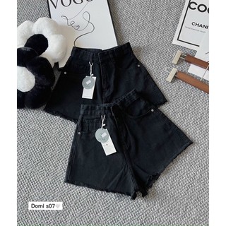 Quần short jeans cạp siêu cao