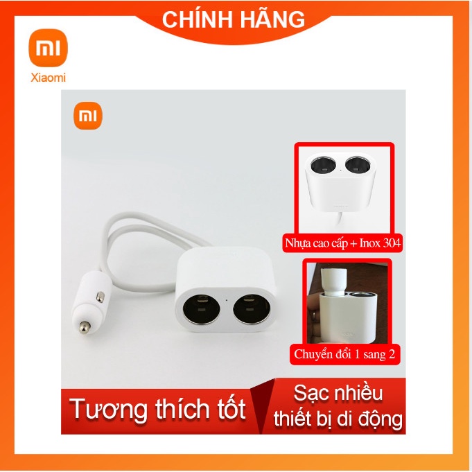 Sạc xe hơi 1 phân 2 Xiaomi Roidmi