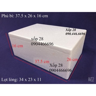 Thùng xốp Fuji 3 9 lít [ khoảng 3 kg ] đa năng đựng đá hải sản hoa quả đựng đồ trồng cây nuôi cá [hộp xốp]