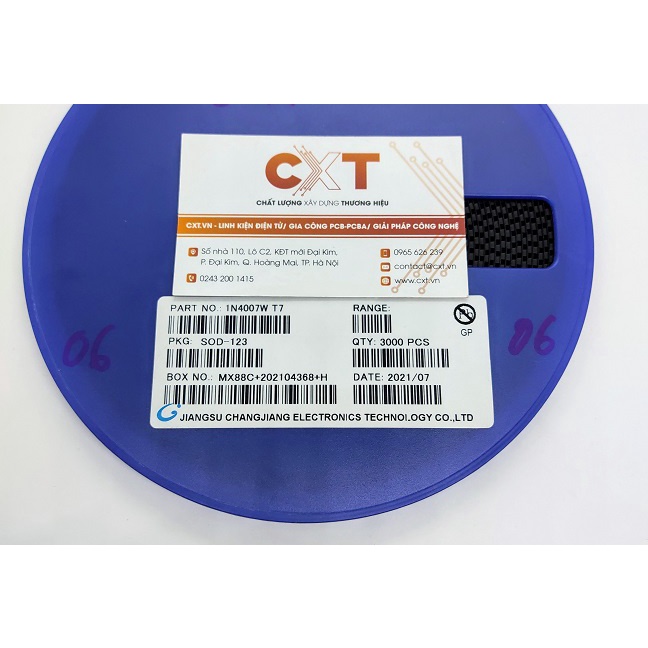 1N4007W 1N4007 T7 Diode Rectifiers 1A 1000V SOD-123 (10c)