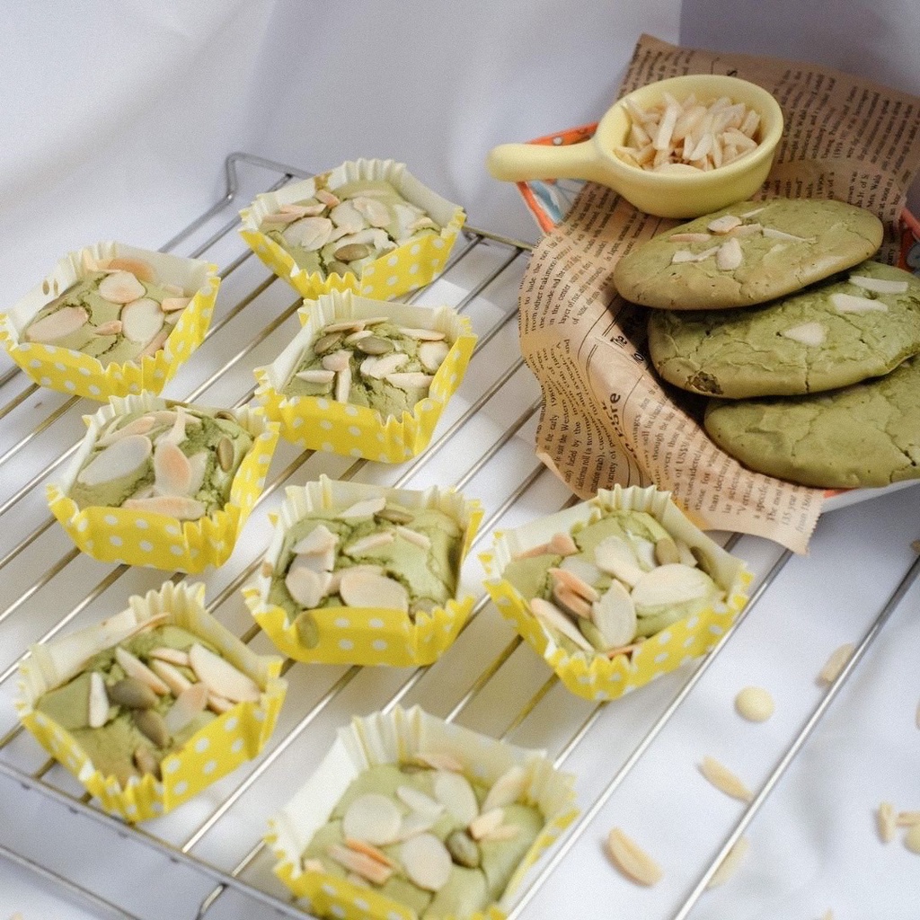 Bột Làm Bánh BROWNIE MATCHA Trộn Sẵn - Matcha Brownie Mix 450gr - Sản Phẩm Thái Lan Nhập Khẩu Chính Hãng