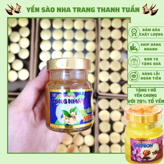 Yến chưng long nhãn, yến sào Nha Trang Khánh Hòa chứa 70% Yến hũ 70ml mua