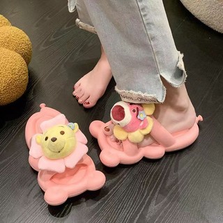 Dép gấu dâu Dép đế dày