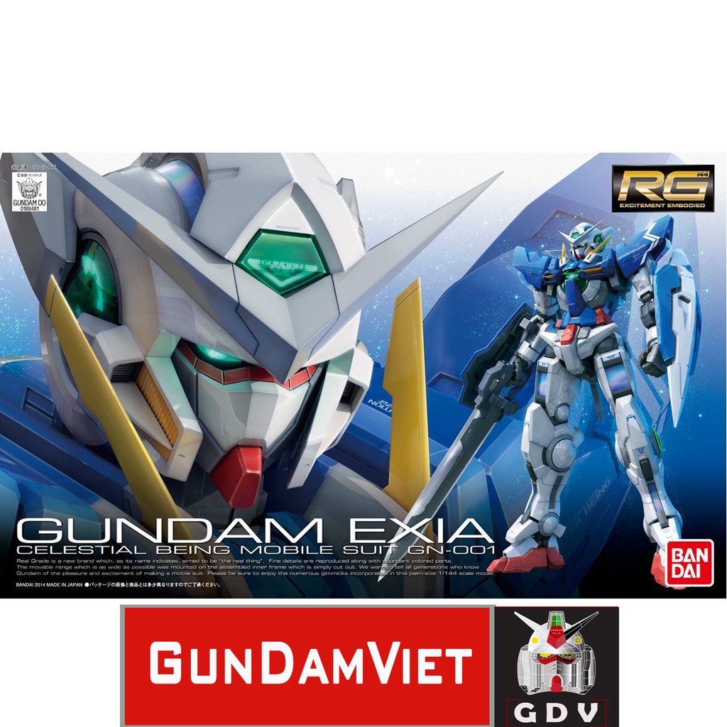 Mô hình Gundam Bandai RG 1/144 Exia Gundam