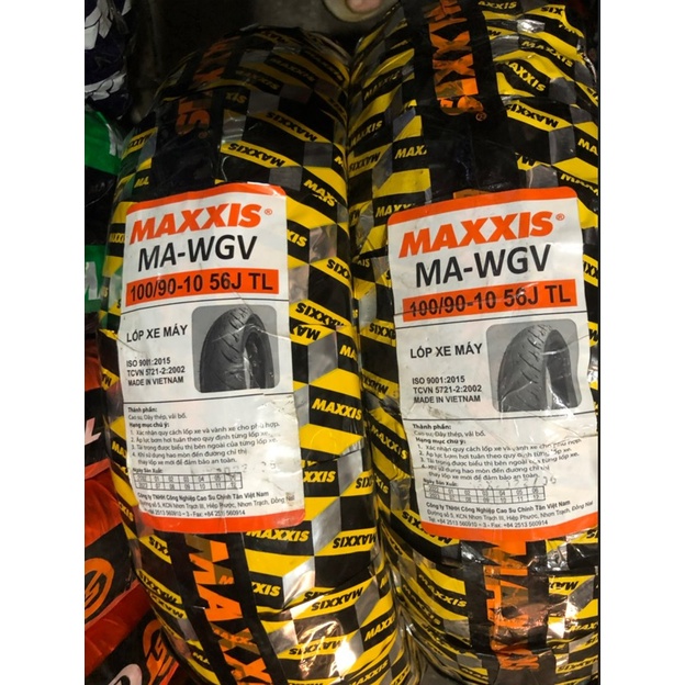 Vỏ (Lốp) Maxxis 100/90-10 , vỏ (Lốp) bánh sau xe Lead, SCR, Elizabeth, Space, Acruzo..