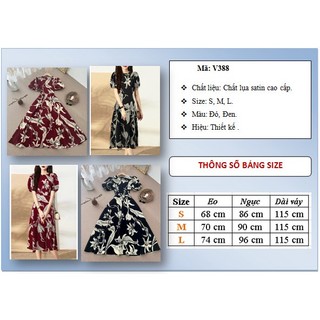 Đầm Cati lụa satin V388