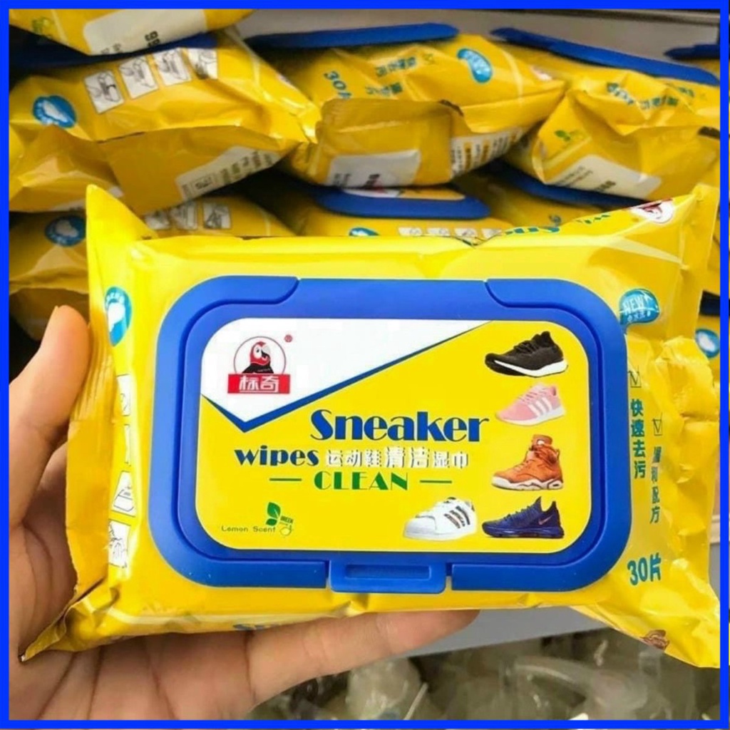 [Tổng Kho] khăn lau giày snack có nắp hàng nội địa trung, khăn lau giày