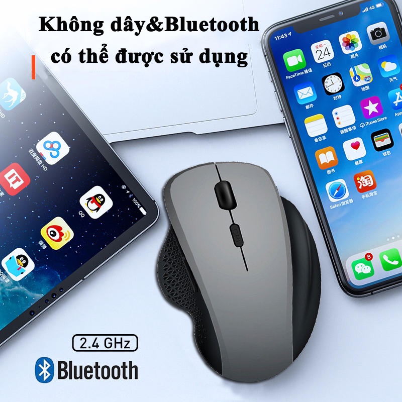 KHB Chuột không dây bluetooth gamming wireless laptop 2.4GHz