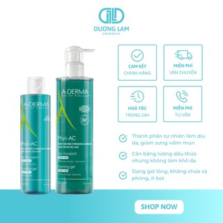 Sữa Rửa Mặt A-Derma Cho Da Dầu, Mụn, Nhạy Cảm 200ml - 400ml