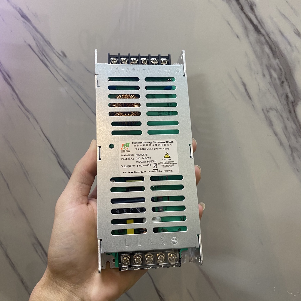 Nguồn 5V40A siêu mỏng, nguồn 200W chính hãng G_energy