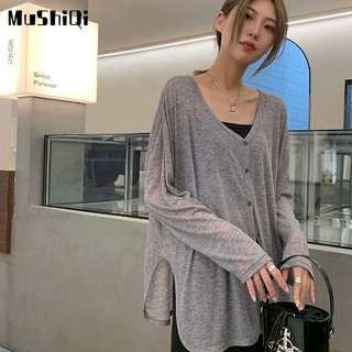 Áo Khoác cardigan Chống Nắng Tay Dài Dáng Rộng Thoáng Khí Thời Trang Mùa Hè Cho Nữ