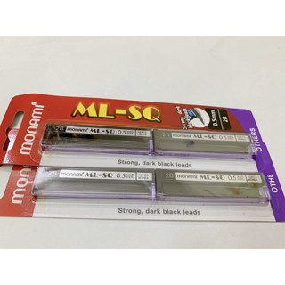Tép ruột bút chì bấm monami 0.5mm, 0.7 mm 1 vĩ 2 tép ml-sq-0.5-2b