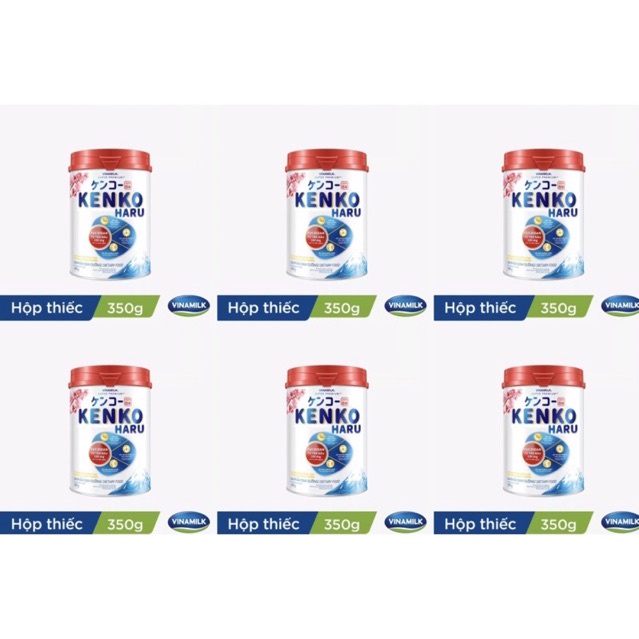 [Mới nhất]Combo 6 lon sữa bột Kenko Haru 350g