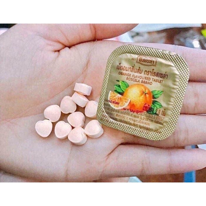 Kẹo trái tim vitamin c Thái Lan (1vỉ 24 hộp)