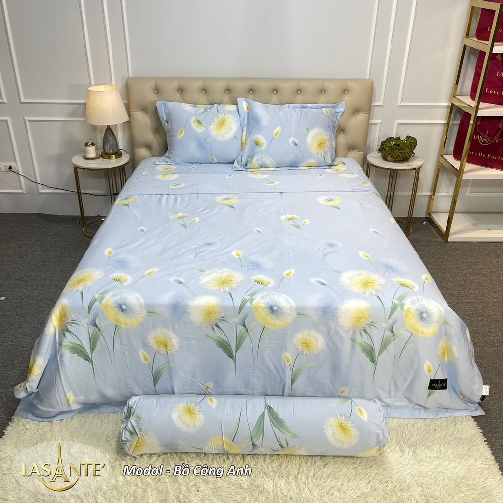 Bộ drap lụa Lasante Pháp kích thước 180*200 Modal và Tencel