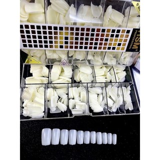 Móng úp VUÔNG NGẮN nhám sẵn HSM