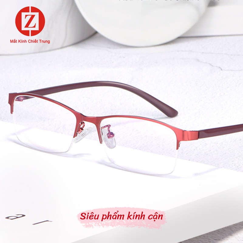 Trào Lưu Học Sinh- Kính cận gọng Kim Loại form To dành cho gương mặt lớn, phong cách Retro Hàn Quốc mã H1126