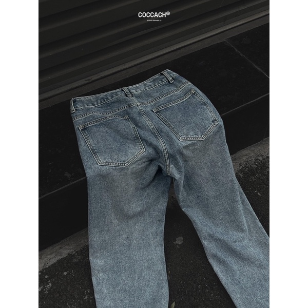 Quần jeans unisex suông cao cấp Q260 by COCCACH