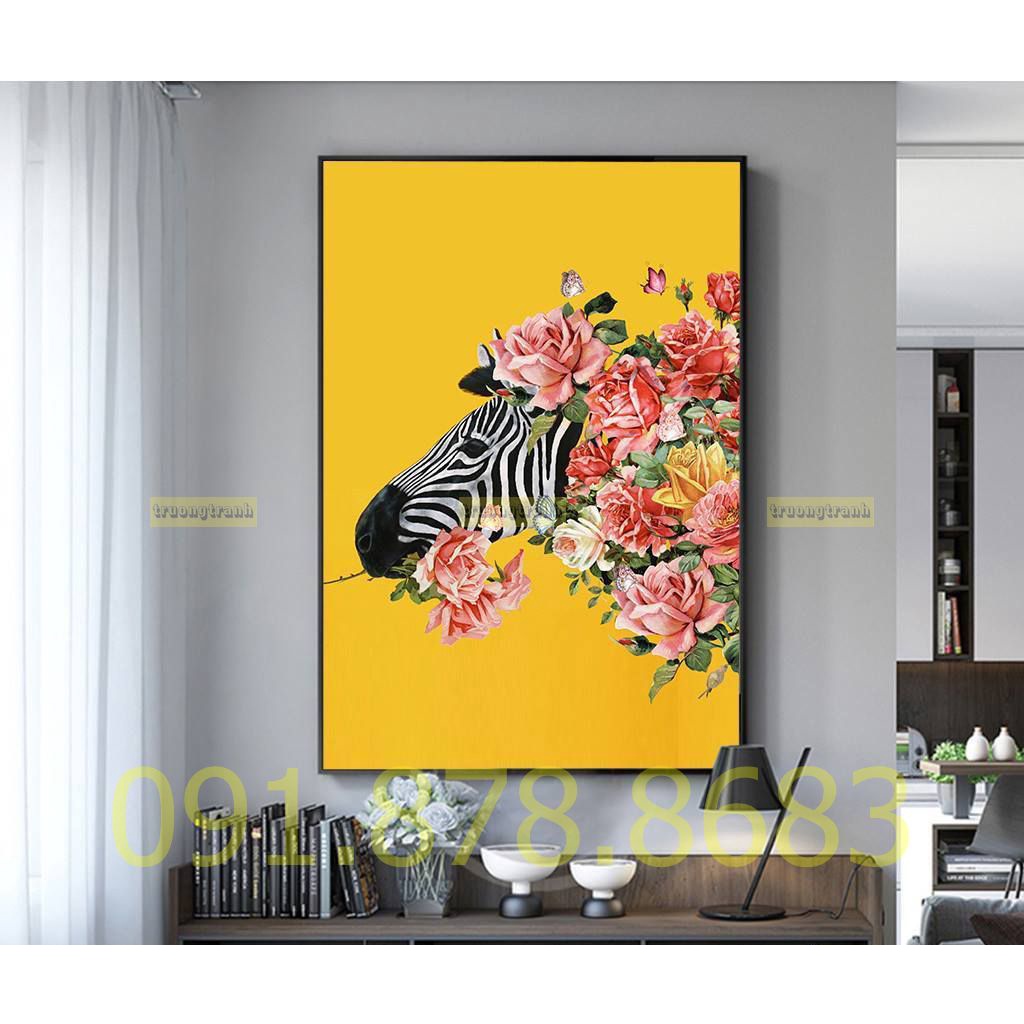 Tranh tráng gương, tranh treo tường 1 tấm bức cái lẻ, tranh trang trí đầu giường, phòng ngủ phòng khách làm việc LE54