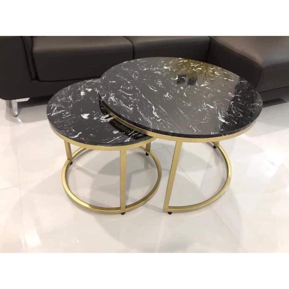 Đơn tỉnh ib shop - Bàn trà NC House mặt đá vân mây, khung sắt nan đơn thép sơn tĩnh điện cao cấp, sang trọng | BigBuy360 - bigbuy360.vn