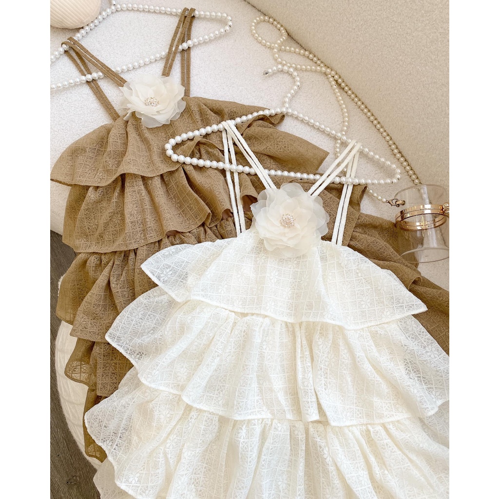 Đầm voan tầng cổ yếm September Clothes