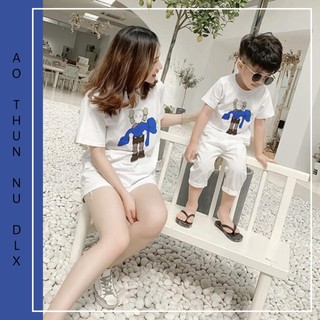 Áo Thun Gia Đình Cho Mẹ Bé In Hình Búp Bê Kaws