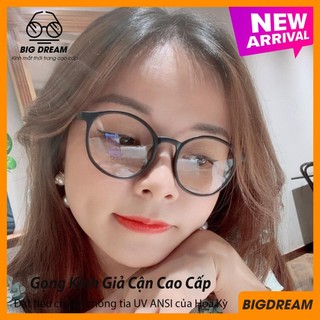 Kính gọng tròn giả cận