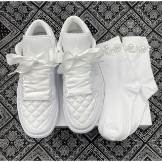 [SẴN AUTH 100%] Giày Air Jordan 1 Low Quilted White (DB6480-100)