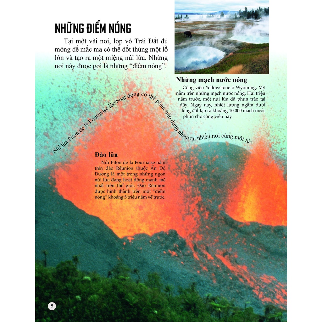 Sách - Bách khoa tri thức về khám phá thế giới cho trẻ em - Volcano - Núi lửa