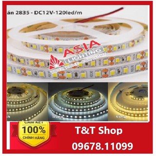 Led dây dán 2835 dc 12v dài 5 mét asia.