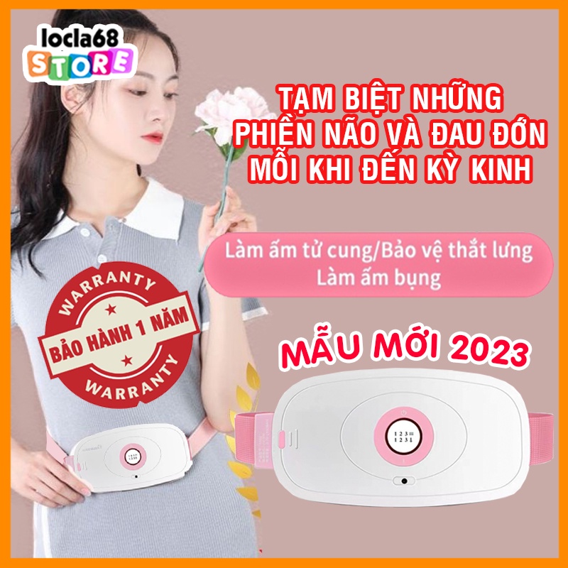 Massage Làm Ấm Bụng Giảm Đau Bụng Đau Lưng Cho Phụ Nữ Đến Kì,Chườm Nóng Giảm Đau Bụng Kinh Đai đeo thắt lưng