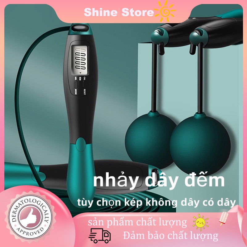 Dây nhảy đa năng đếm thông minh, tập với bóng nặng, có thể hiển thị số lần nhảy dây