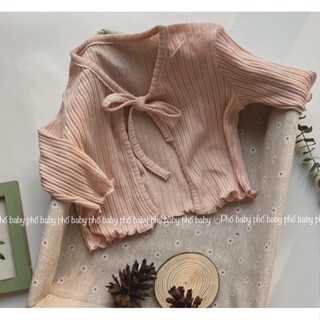 Áo khoác mỏng cho bé gái chất liệu thông hơi mềm mịn – áo khoác hè thu cho bé 0-3 tuổi – áo cardigan trẻ em nhẹ thoán